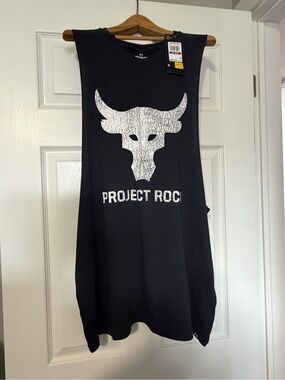 Y/Project Black Tank with White Graphic